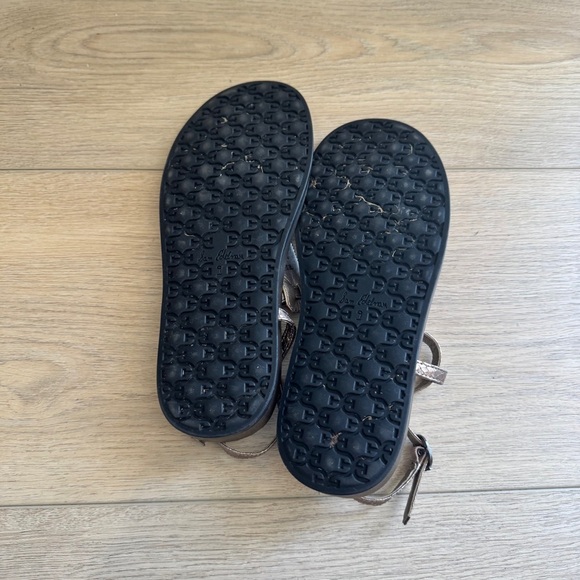 Sam Edelman Naomi Clay Silver Slip On Open Toe Adjustable Ankle Straps Sandals 9 - Picture 5 of 5